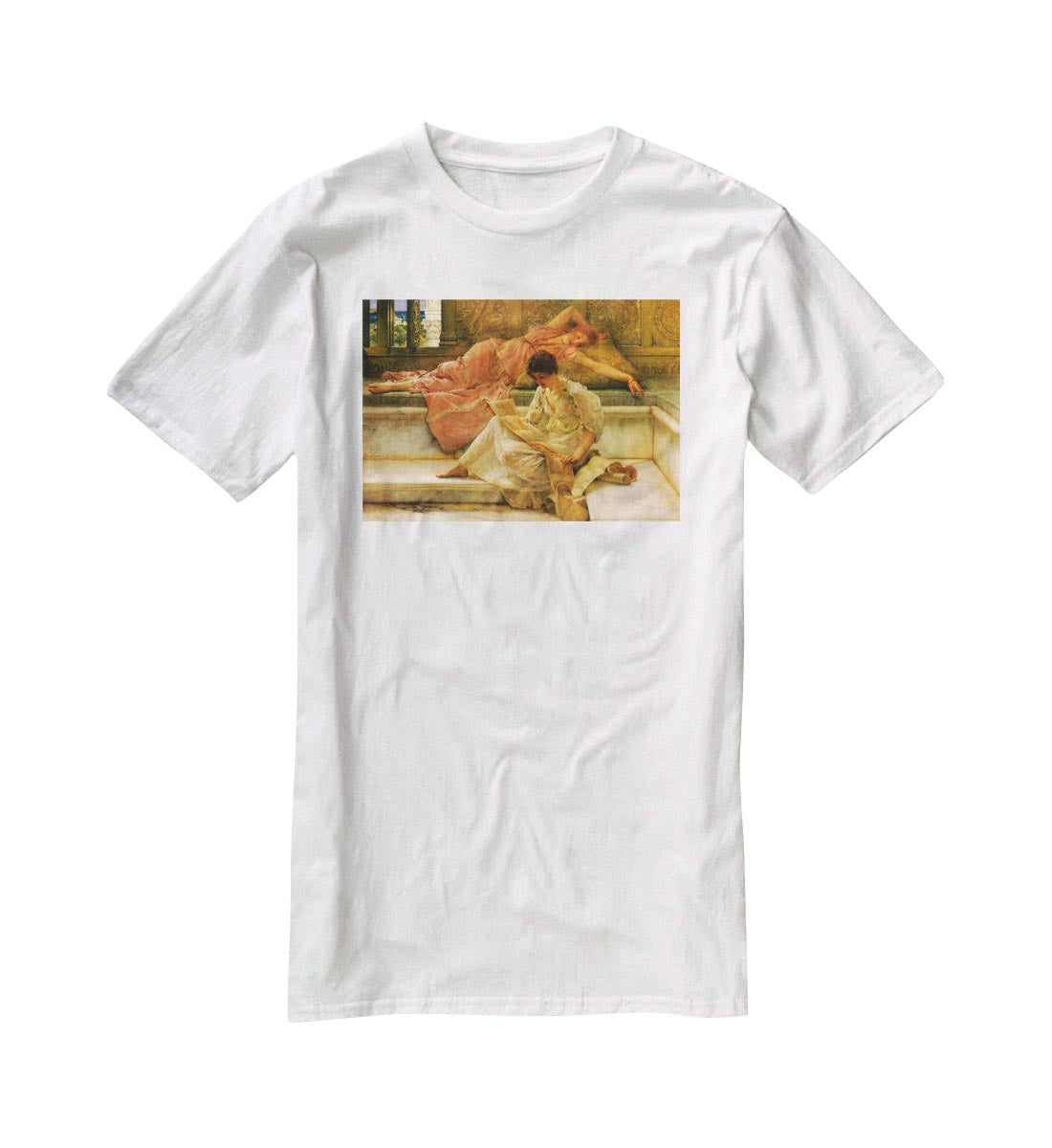 A favorite poet by Alma Tadema T-Shirt - Canvas Art Rocks - 5