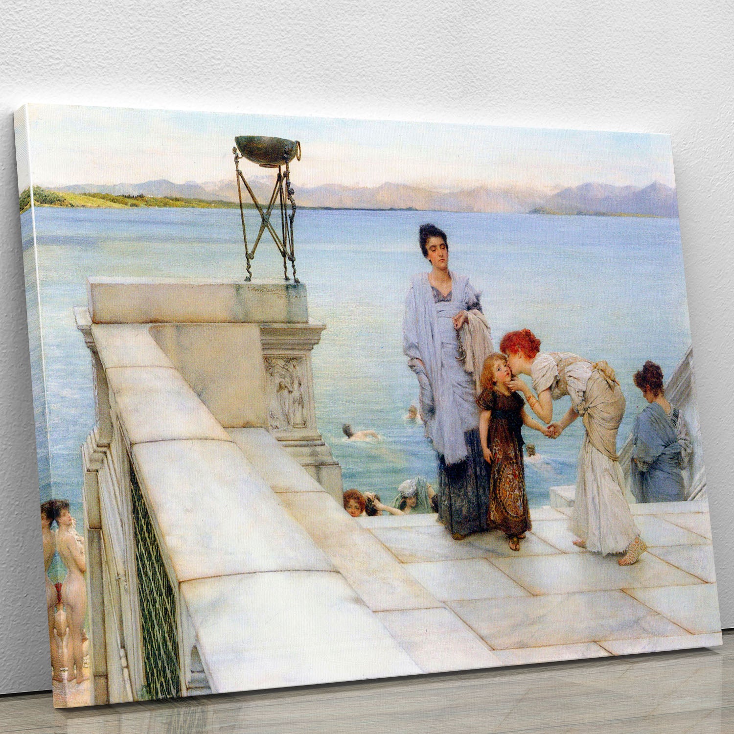 A kiss by Alma Tadema Canvas Print or Poster - Canvas Art Rocks - 1