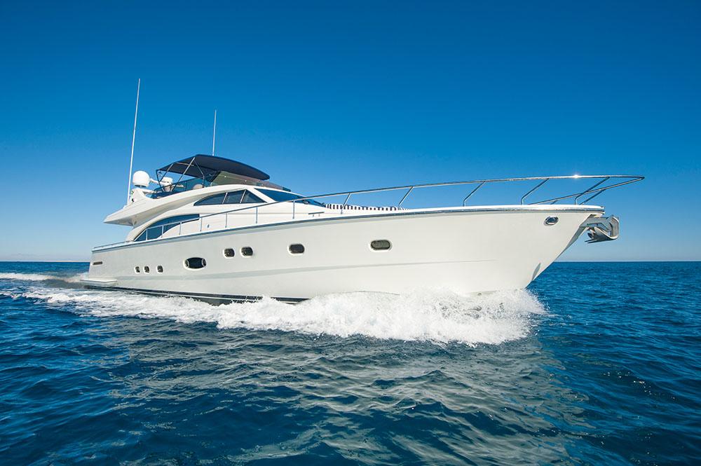 A luxury private motor yacht Wall Mural Wallpaper - Canvas Art Rocks - 1