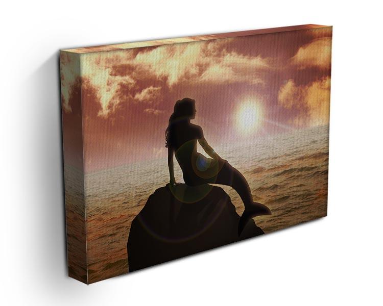 A mermaid sitting Canvas Print or Poster - Canvas Art Rocks - 3