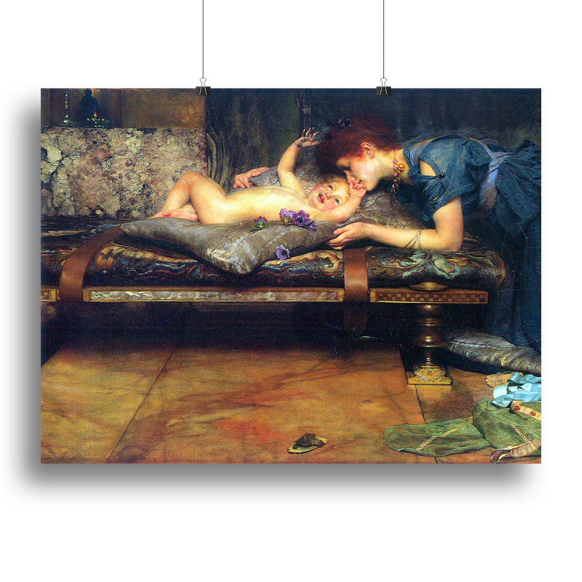 A paradise on earth detail by Alma Tadema Canvas Print or Poster - Canvas Art Rocks - 2