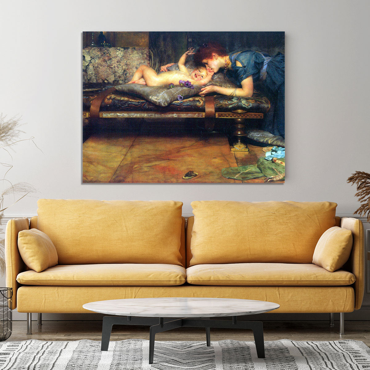 A paradise on earth detail by Alma Tadema Canvas Print or Poster - Canvas Art Rocks - 4