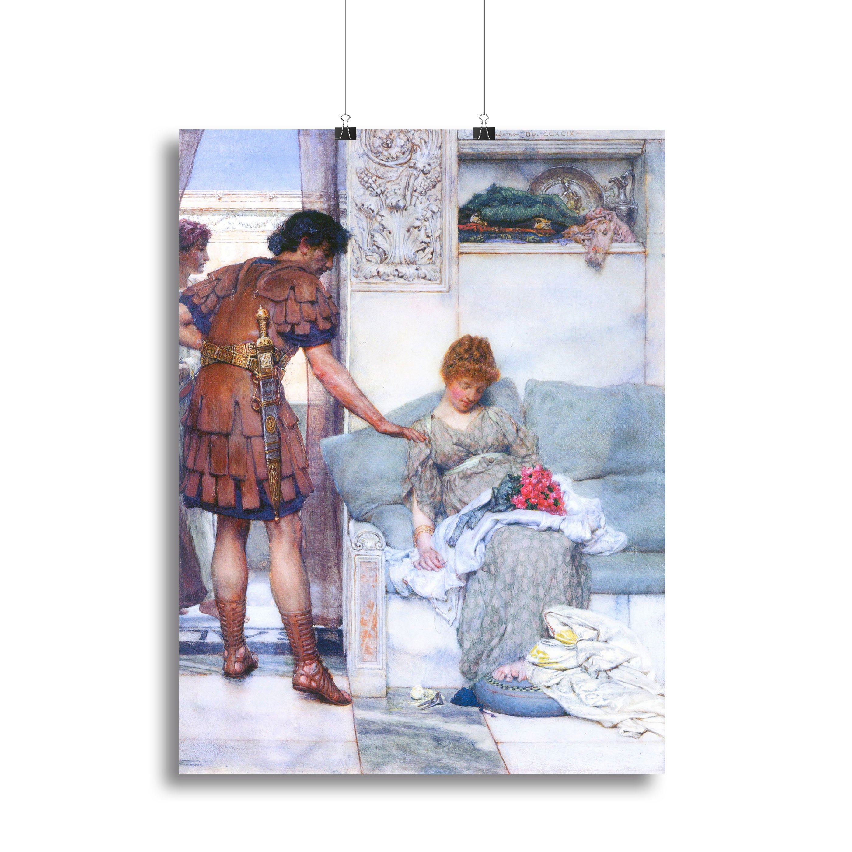 A quiet greeting by Alma Tadema Canvas Print or Poster - Canvas Art Rocks - 2