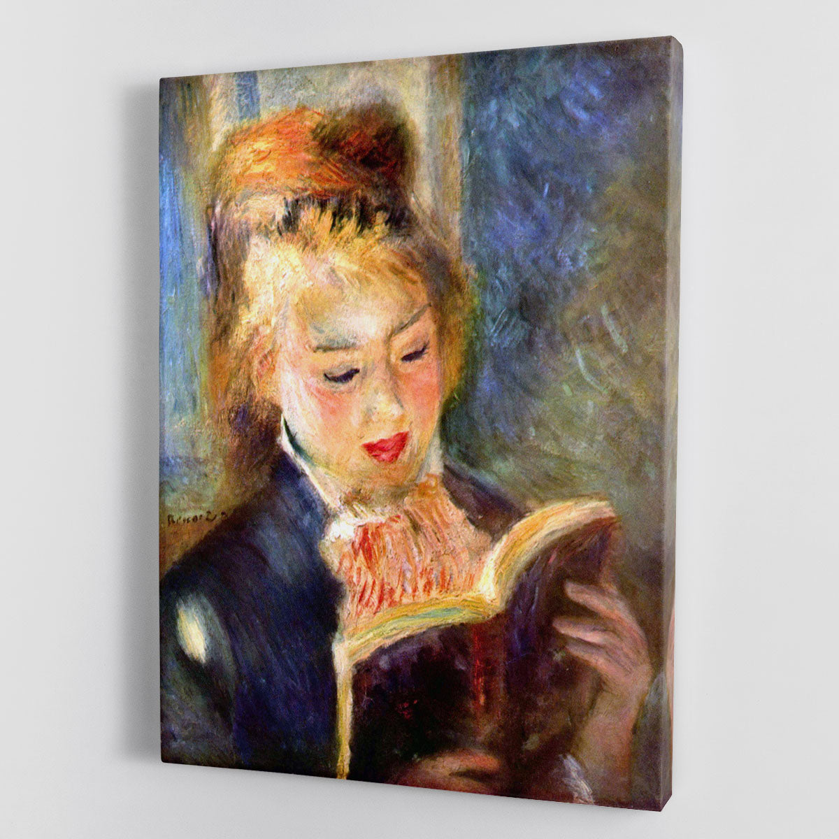A reading girl1 by Renoir Canvas Print or Poster - Canvas Art Rocks - 1