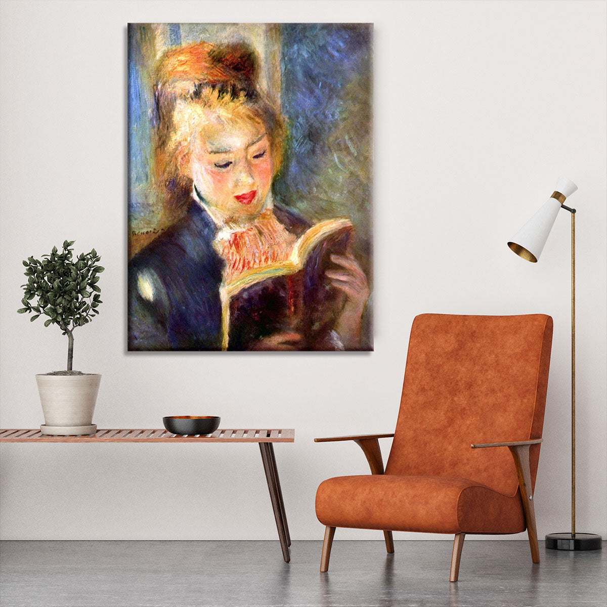 A reading girl1 by Renoir Canvas Print or Poster - Canvas Art Rocks - 6