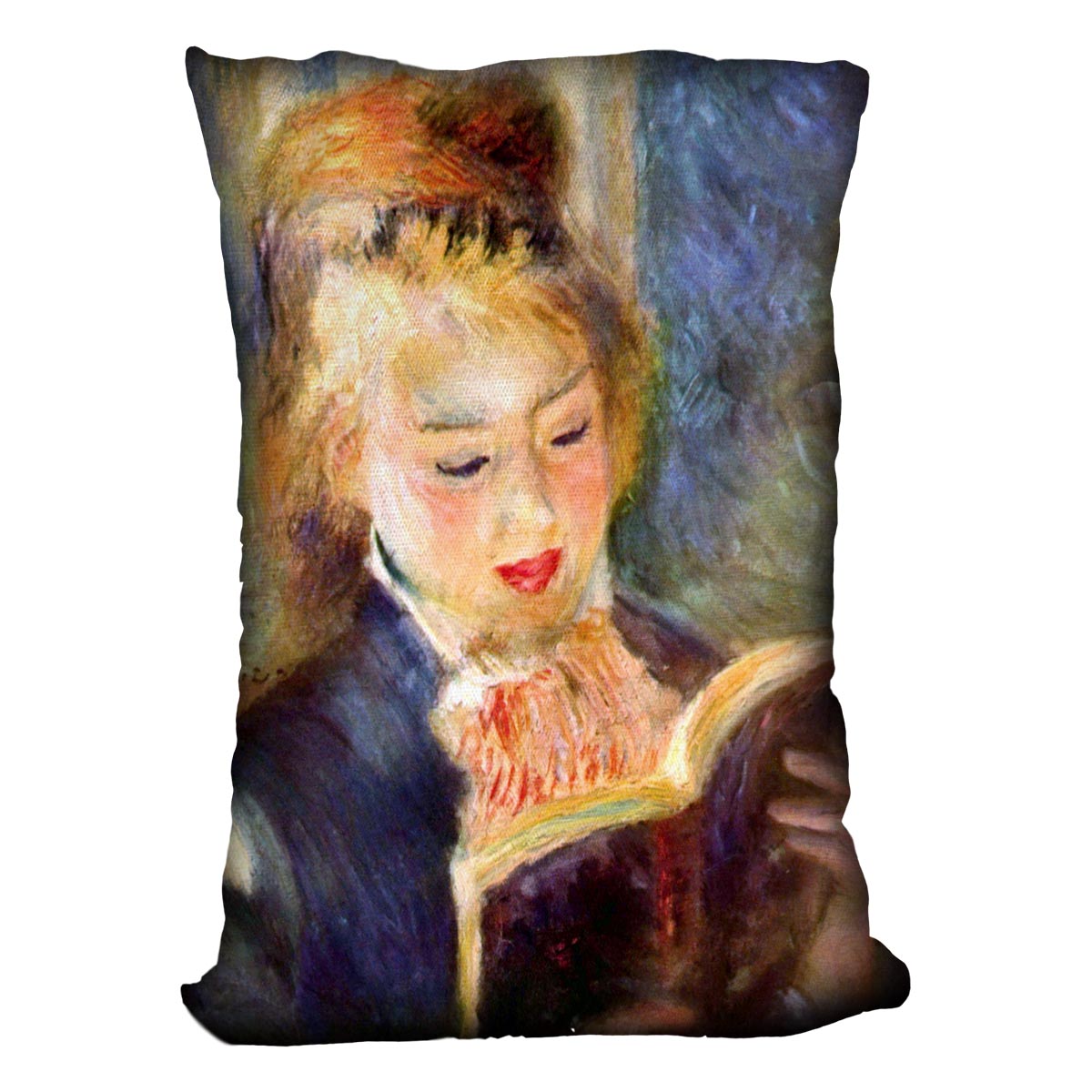 A reading girl1 by Renoir Cushion