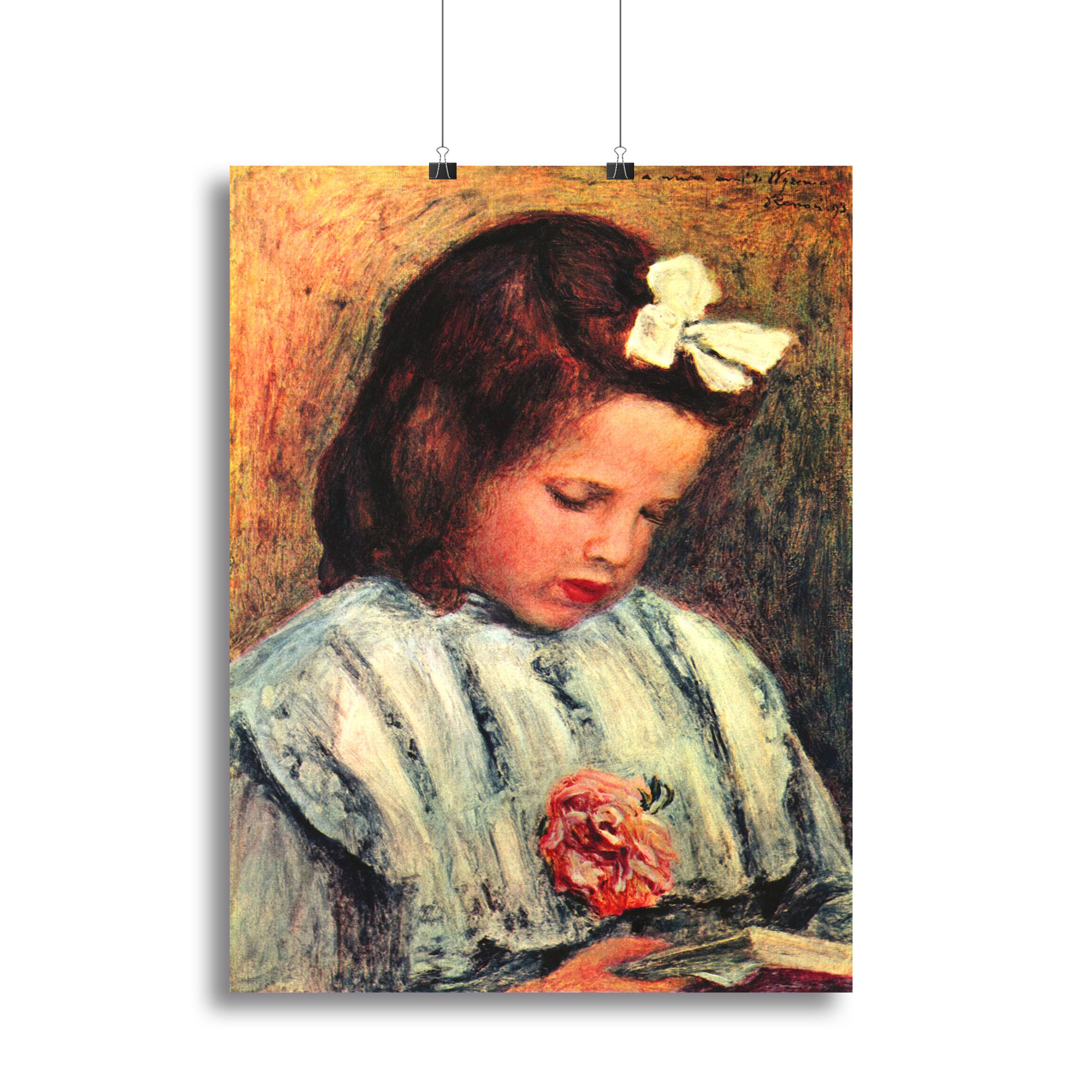 A reading girl by Renoir Canvas Print or Poster - Canvas Art Rocks - 2