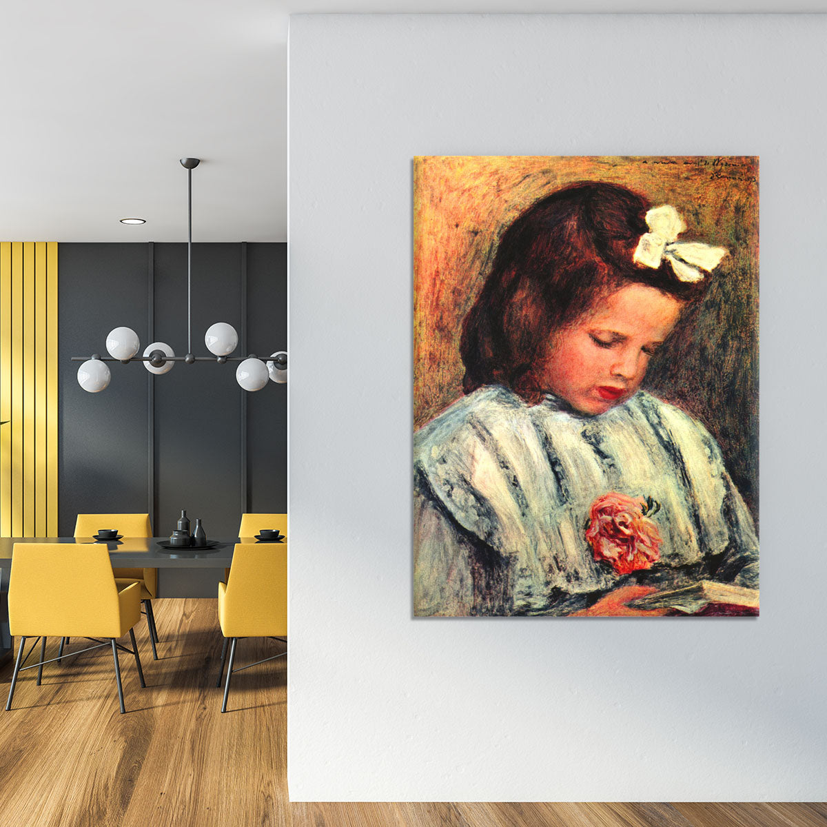 A reading girl by Renoir Canvas Print or Poster - Canvas Art Rocks - 4