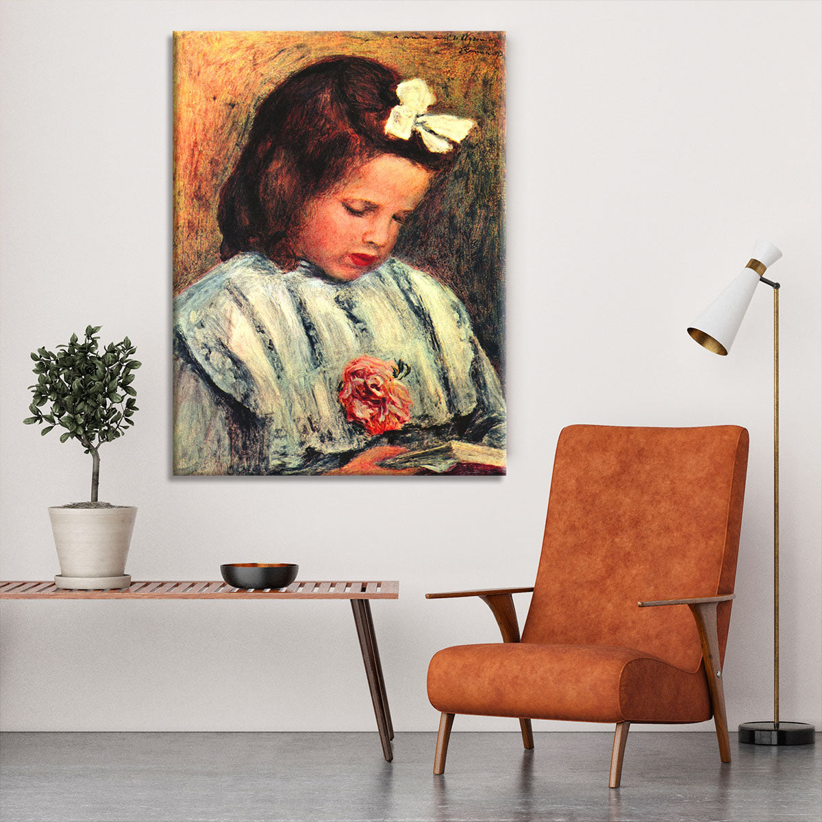A reading girl by Renoir Canvas Print or Poster - Canvas Art Rocks - 6