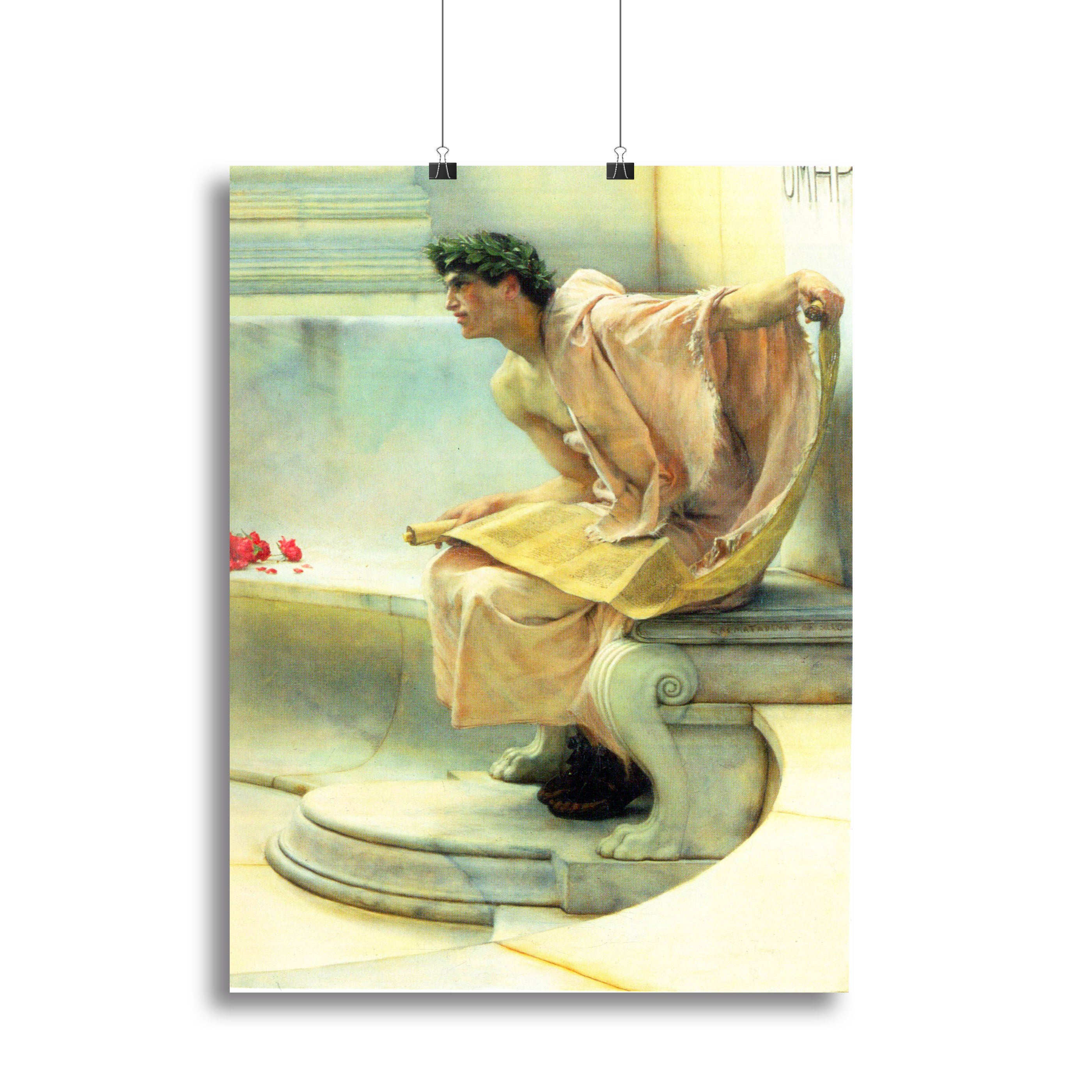 A reading of Homer detail 2 by Alma Tadema Canvas Print or Poster - Canvas Art Rocks - 2