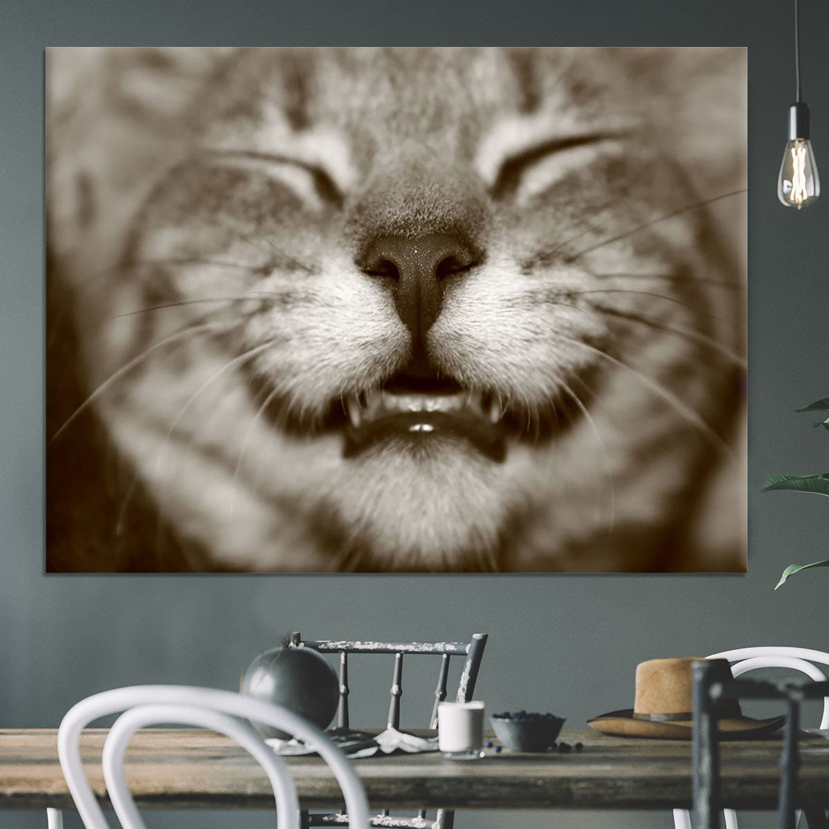 A smiling kitten Canvas Print or Poster - Canvas Art Rocks - 3