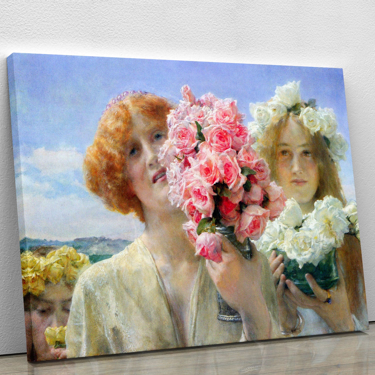A summer offering by Alma Tadema Canvas Print or Poster - Canvas Art Rocks - 1