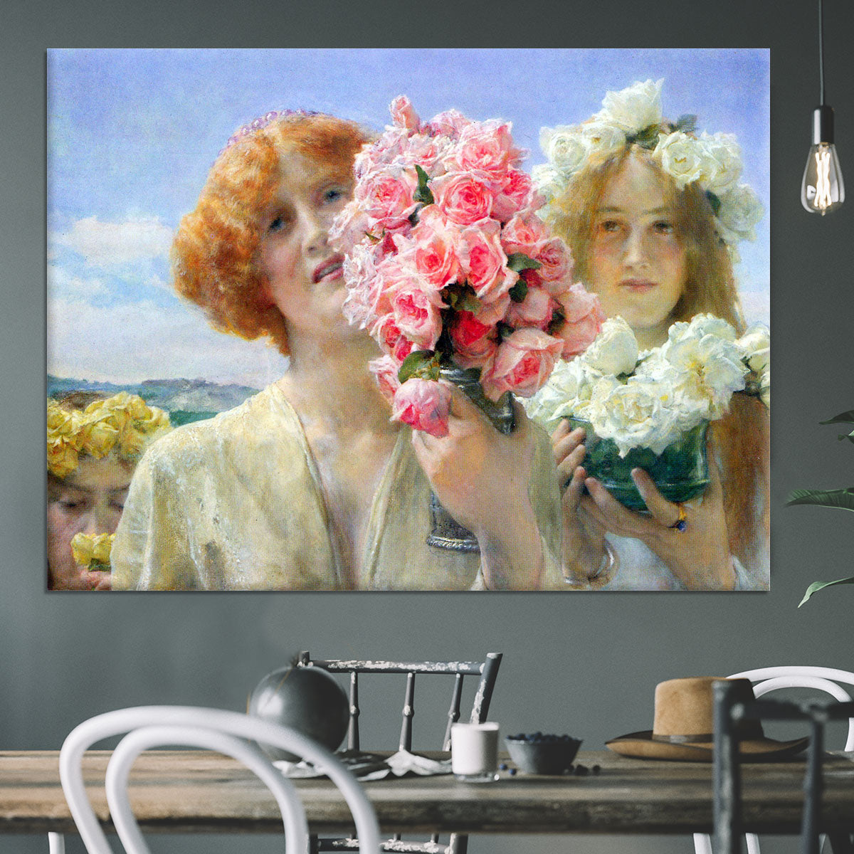 A summer offering by Alma Tadema Canvas Print or Poster - Canvas Art Rocks - 3