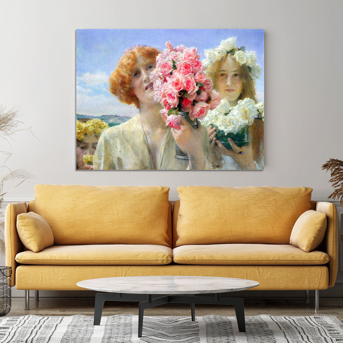 A summer offering by Alma Tadema Canvas Print or Poster - Canvas Art Rocks - 4