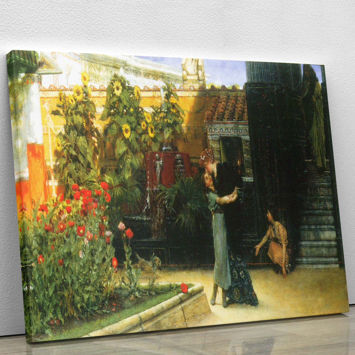 A warm welcome by Alma Tadema Canvas Print or Poster - Canvas Art Rocks - 1