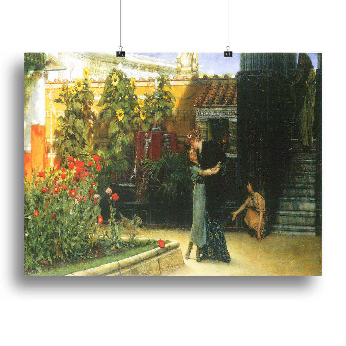 A warm welcome by Alma Tadema Canvas Print or Poster - Canvas Art Rocks - 2
