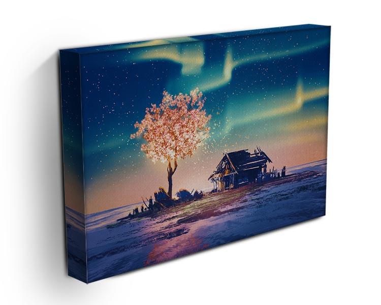 Abandoned house and fantasy tree Canvas Print or Poster - Canvas Art Rocks - 3