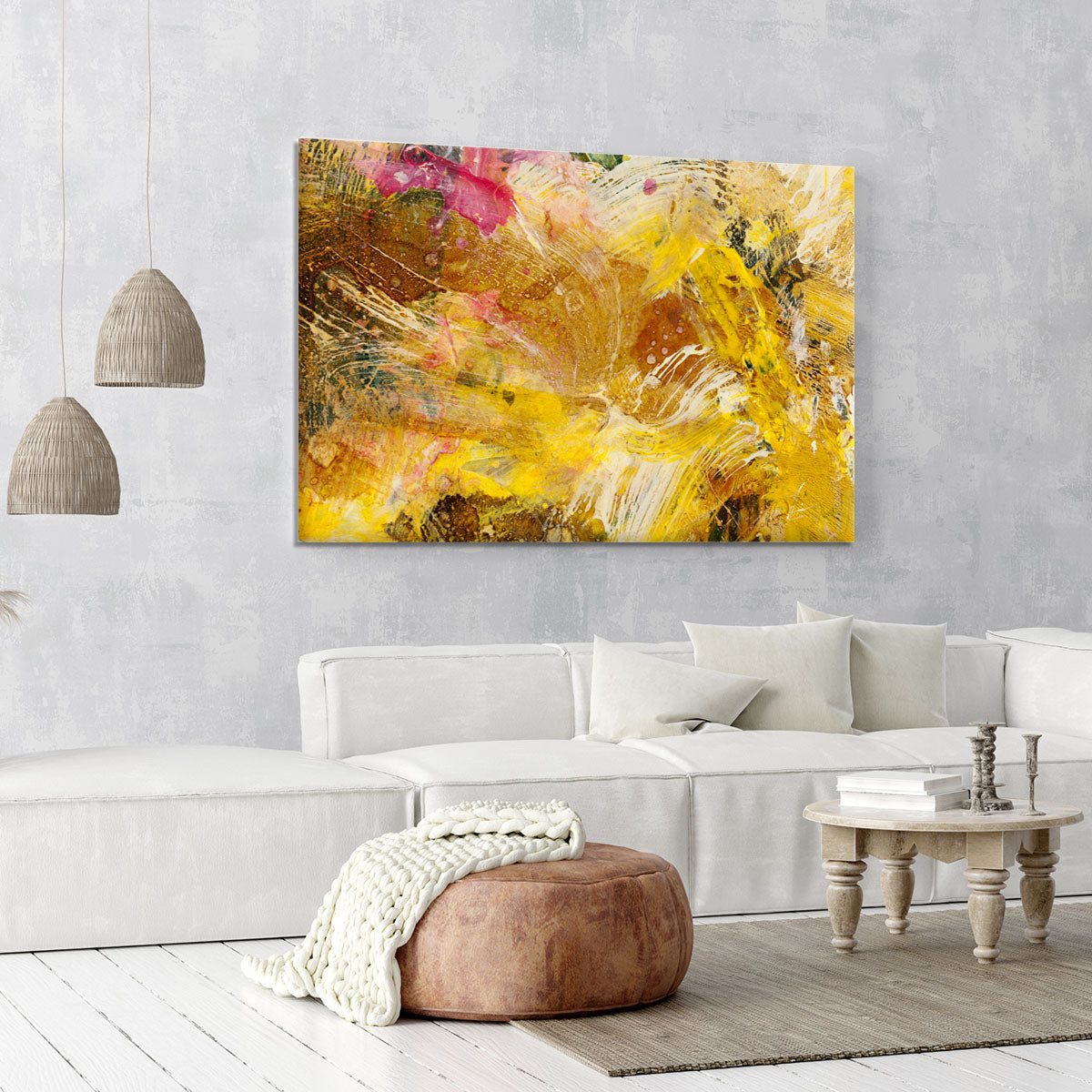 Abstract background by acrylic paint Canvas Print or Poster - Canvas Art Rocks - 6