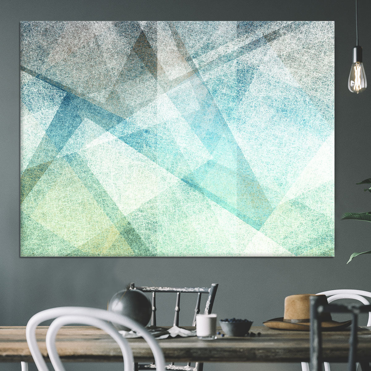 Abstract paper geometric Canvas Print or Poster - Canvas Art Rocks - 3