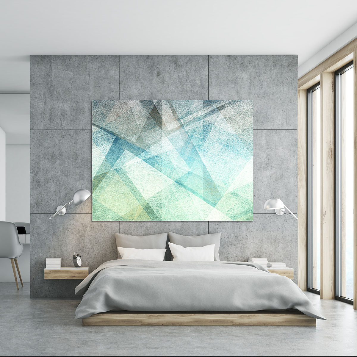 Abstract paper geometric Canvas Print or Poster - Canvas Art Rocks - 5