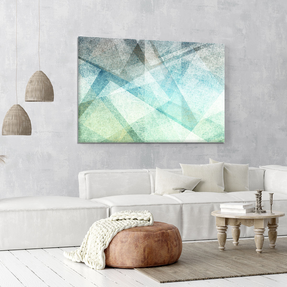 Abstract paper geometric Canvas Print or Poster - Canvas Art Rocks - 6