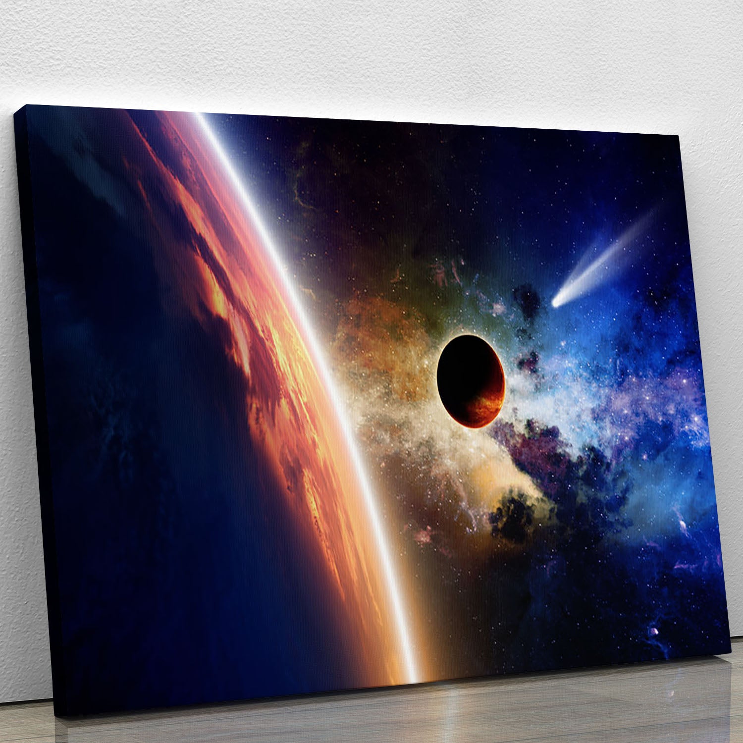 Abstract scientific background Canvas Print or Poster - Canvas Art Rocks - 1