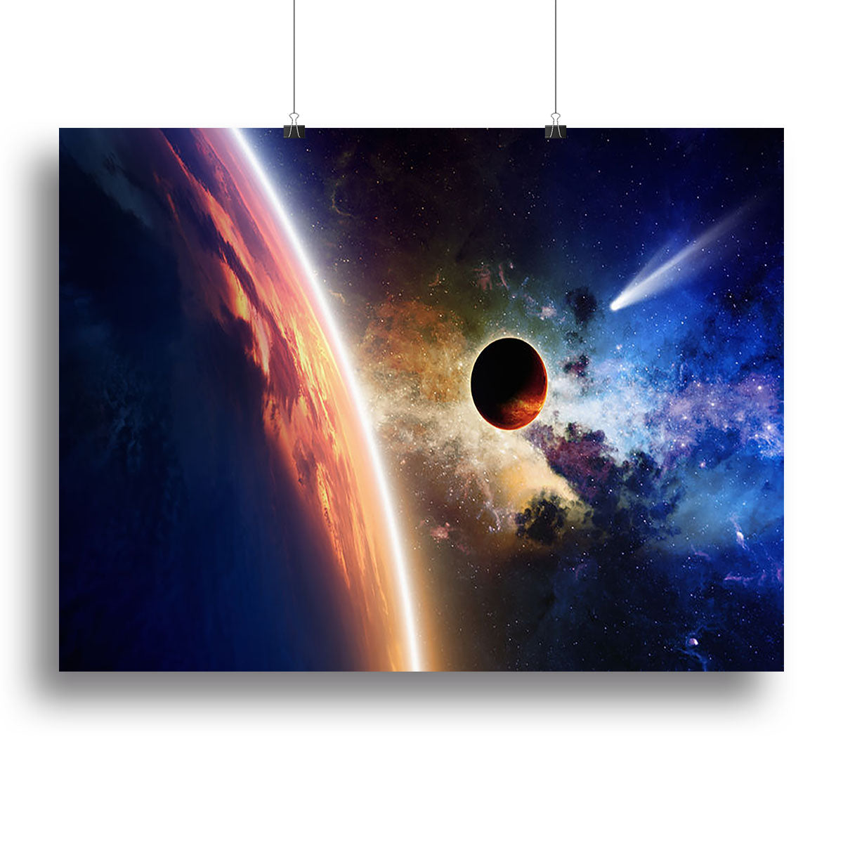 Abstract scientific background Canvas Print or Poster - Canvas Art Rocks - 2