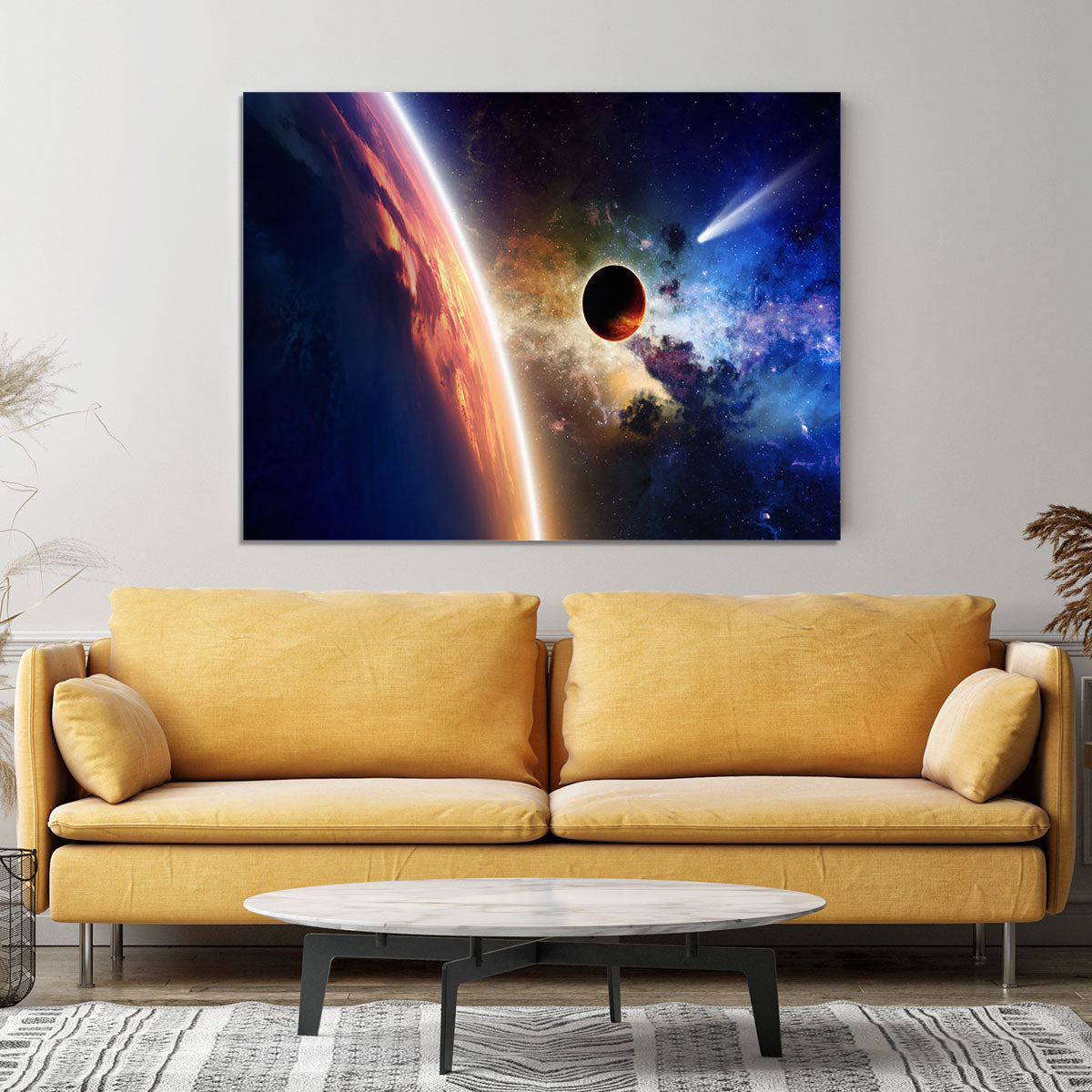 Abstract scientific background Canvas Print or Poster - Canvas Art Rocks - 4