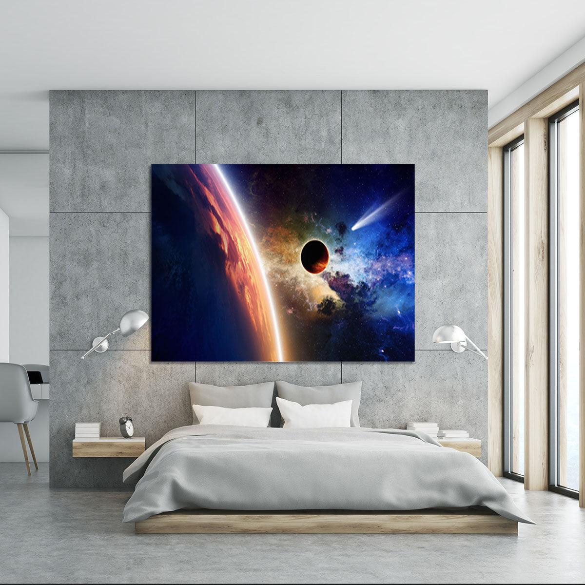Abstract scientific background Canvas Print or Poster - Canvas Art Rocks - 5