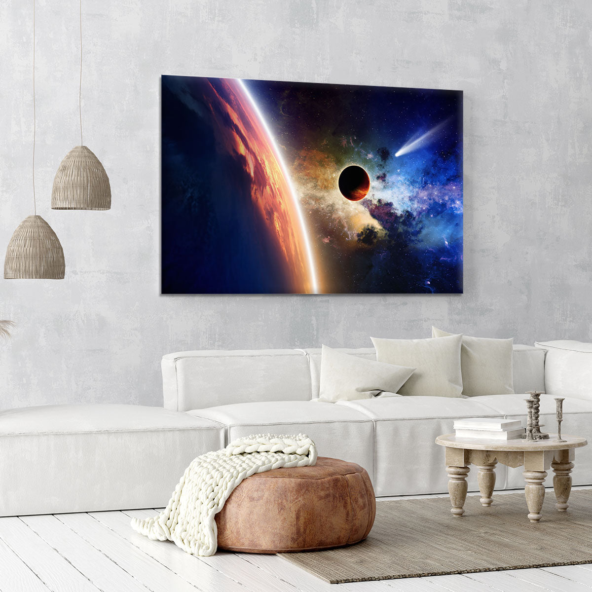 Abstract scientific background Canvas Print or Poster - Canvas Art Rocks - 6