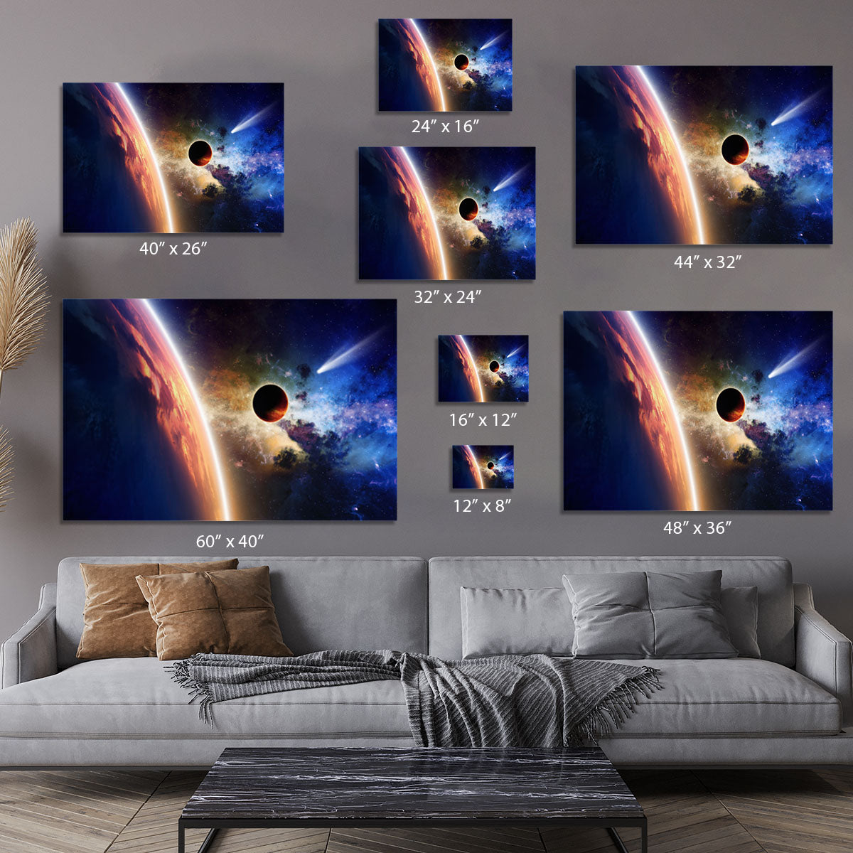 Abstract scientific background Canvas Print or Poster - Canvas Art Rocks - 7