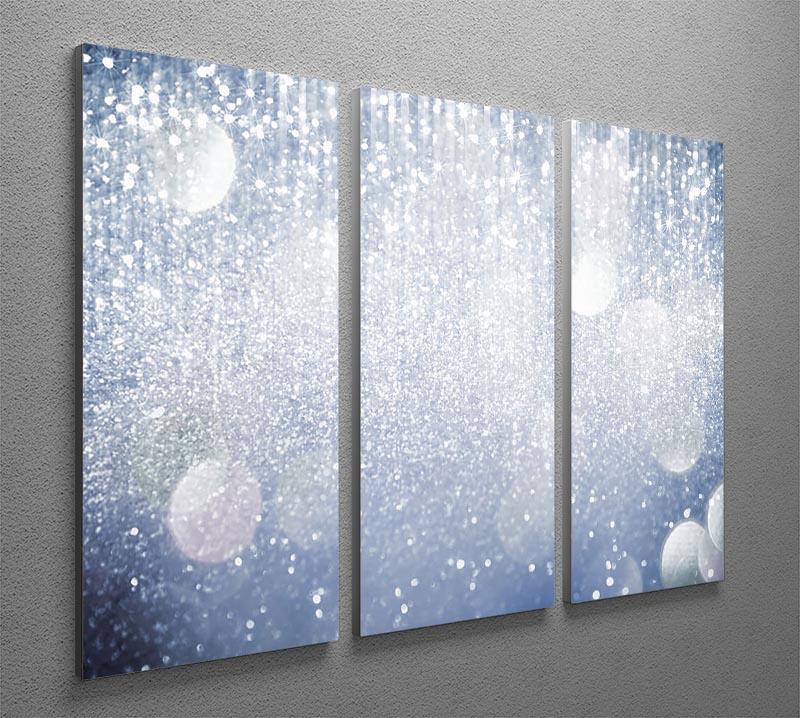 Abstract silver lights 3 Split Panel Canvas Print - Canvas Art Rocks - 2