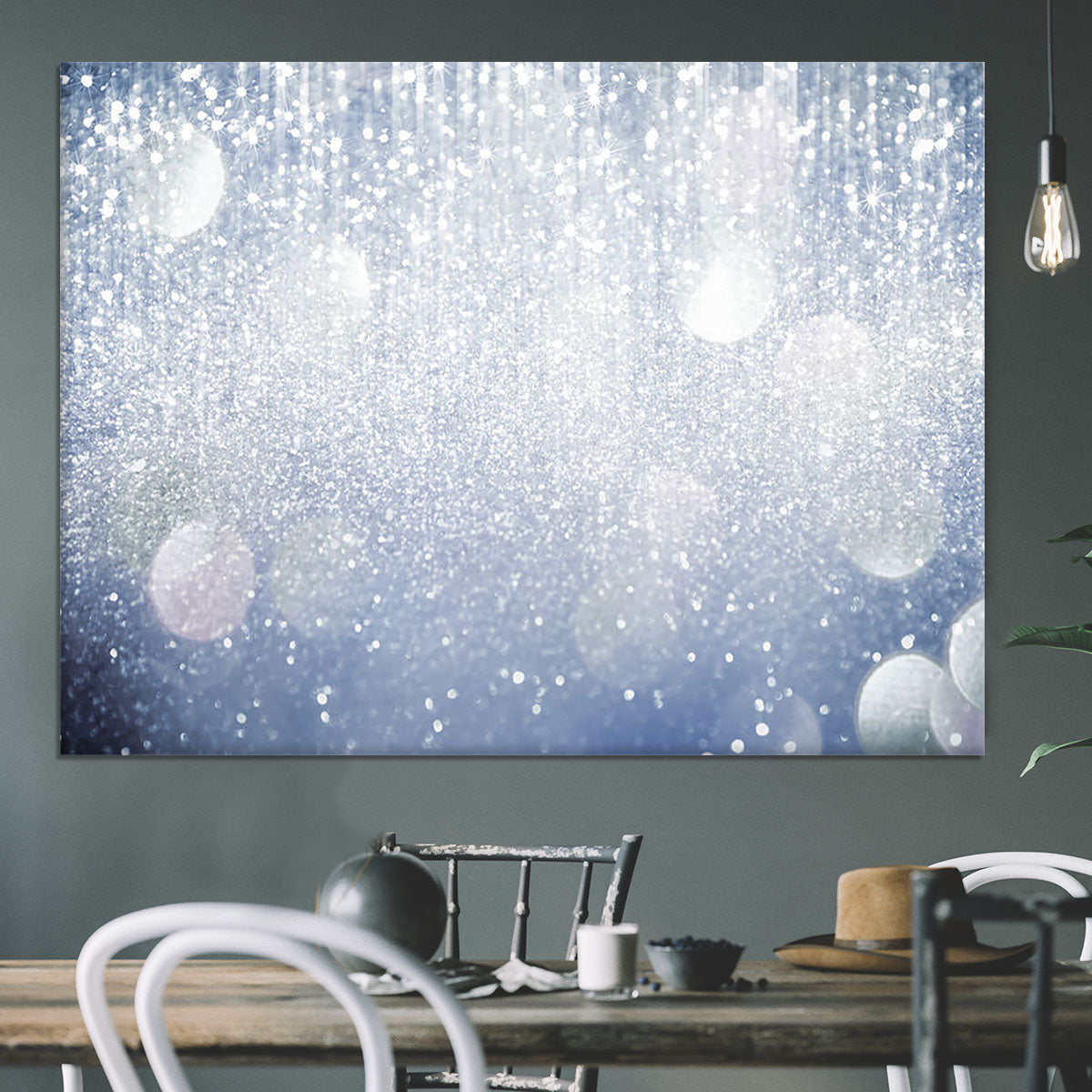 Abstract silver lights Canvas Print or Poster - Canvas Art Rocks - 3