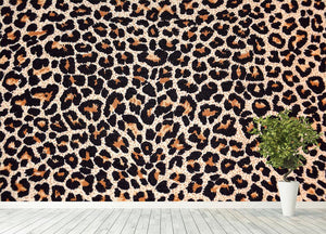 Abstract texture of leopard Wall Mural Wallpaper - Canvas Art Rocks - 4