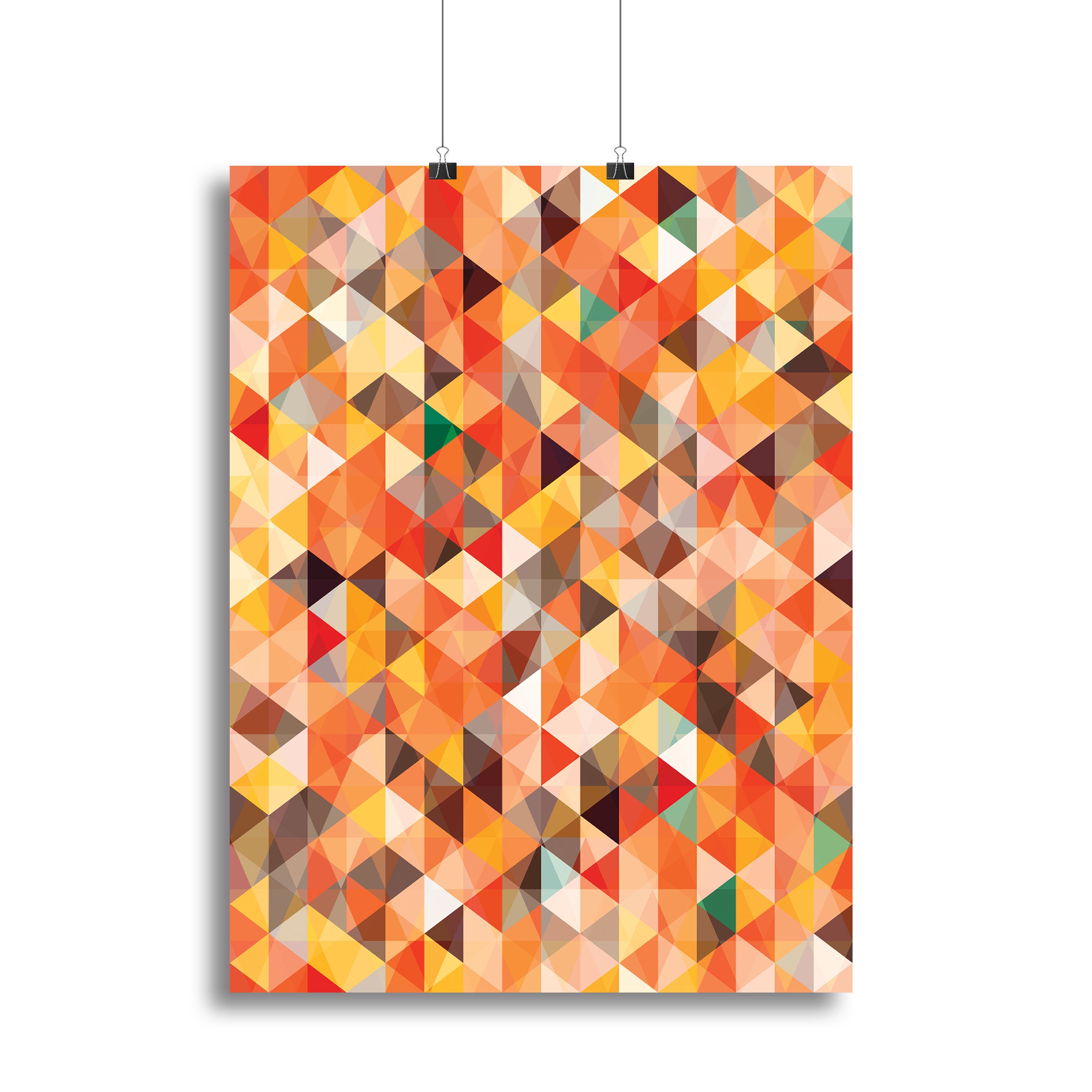 Abstract triangle seamless Canvas Print or Poster - Canvas Art Rocks - 2