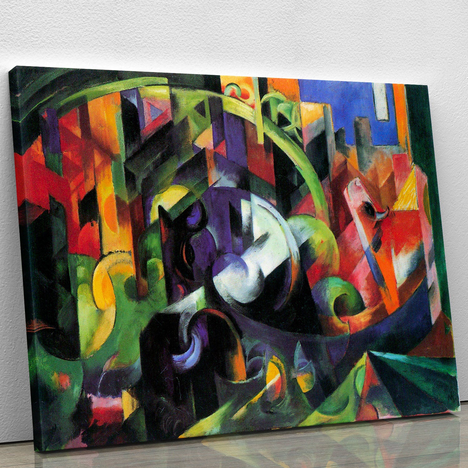 Abstract with cattle by Franz Marc Canvas Print or Poster - Canvas Art Rocks - 1