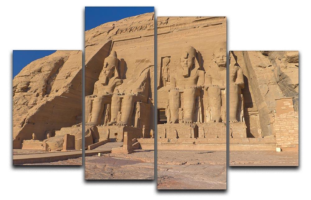 Abu Simbel Temple of King Ramses II 4 Split Panel Canvas  - Canvas Art Rocks - 1