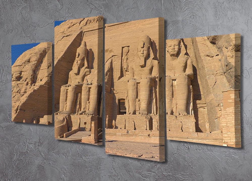 Abu Simbel Temple of King Ramses II 4 Split Panel Canvas  - Canvas Art Rocks - 2
