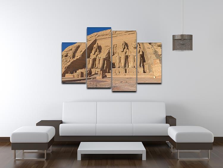 Abu Simbel Temple of King Ramses II 4 Split Panel Canvas  - Canvas Art Rocks - 3
