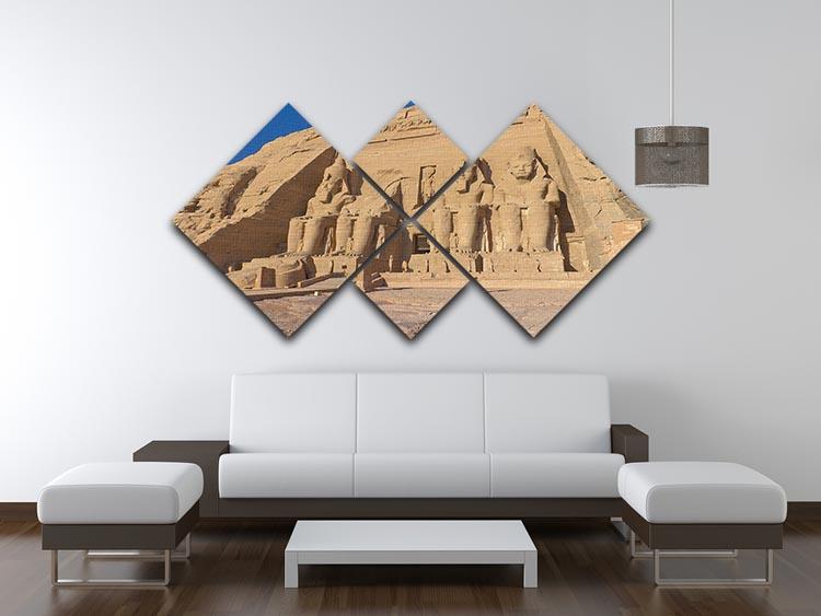 Abu Simbel Temple of King Ramses II 4 Square Multi Panel Canvas  - Canvas Art Rocks - 3