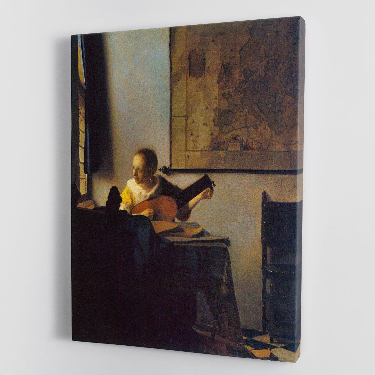 According to the player by Vermeer Canvas Print or Poster - Canvas Art Rocks - 1