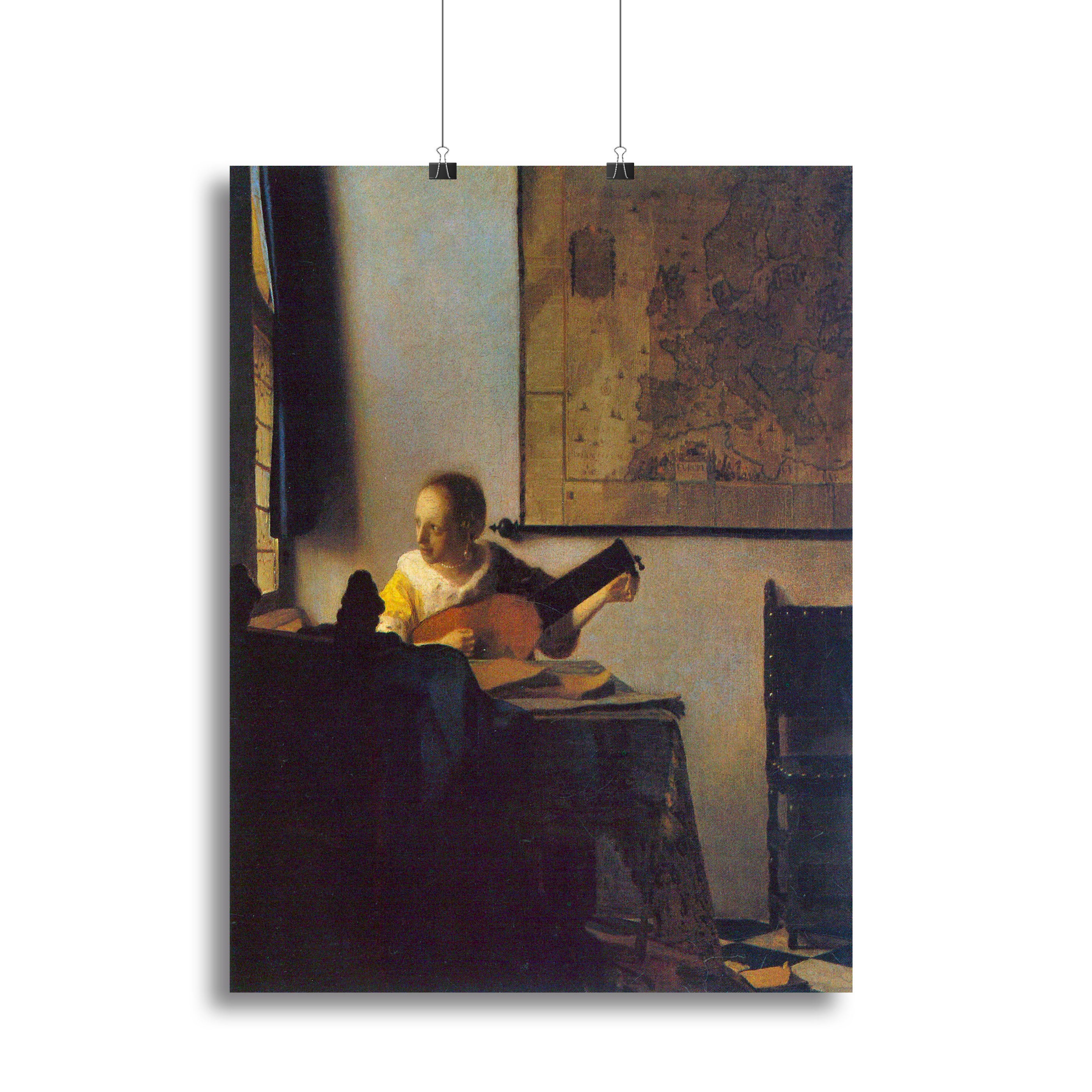 According to the player by Vermeer Canvas Print or Poster - Canvas Art Rocks - 2