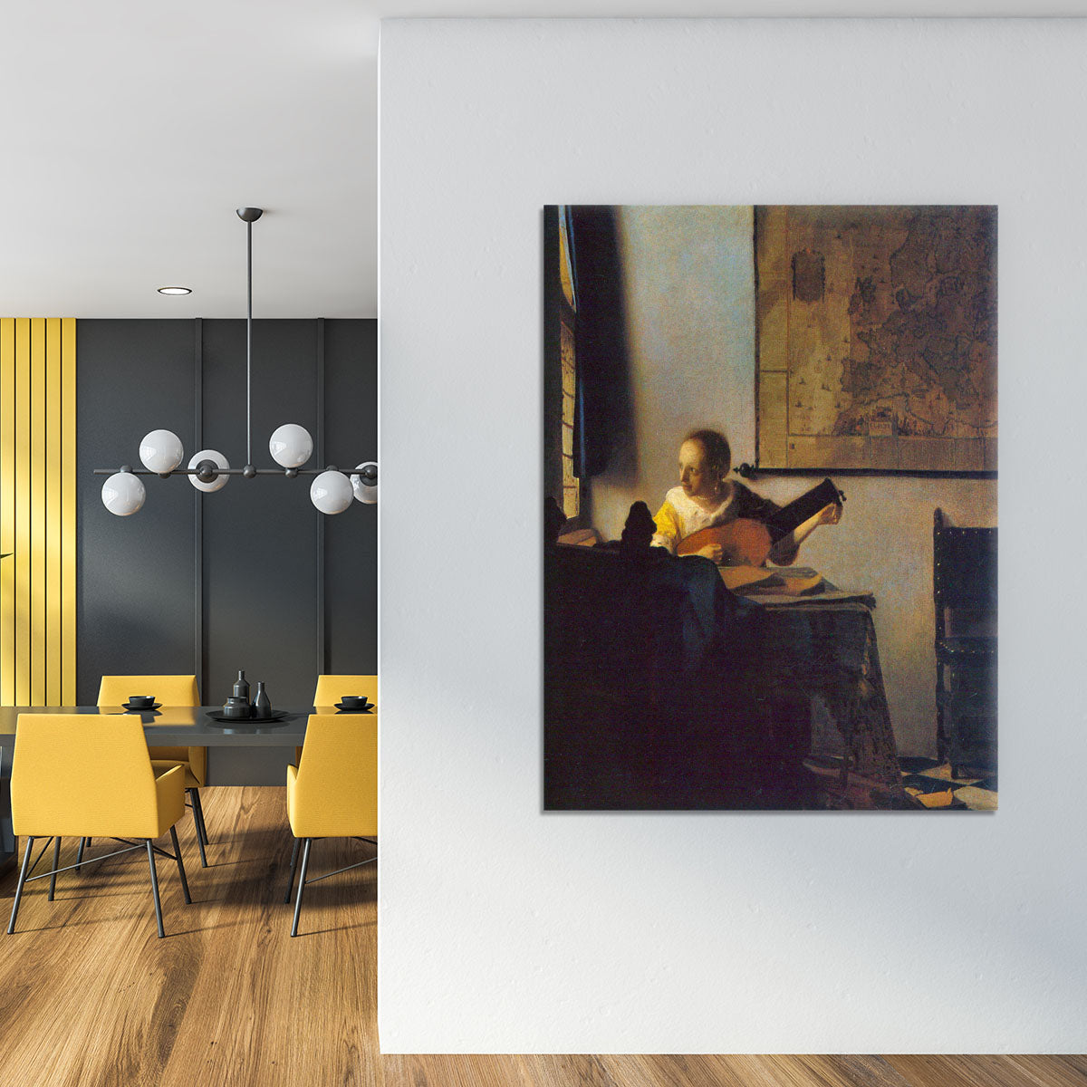According to the player by Vermeer Canvas Print or Poster - Canvas Art Rocks - 4