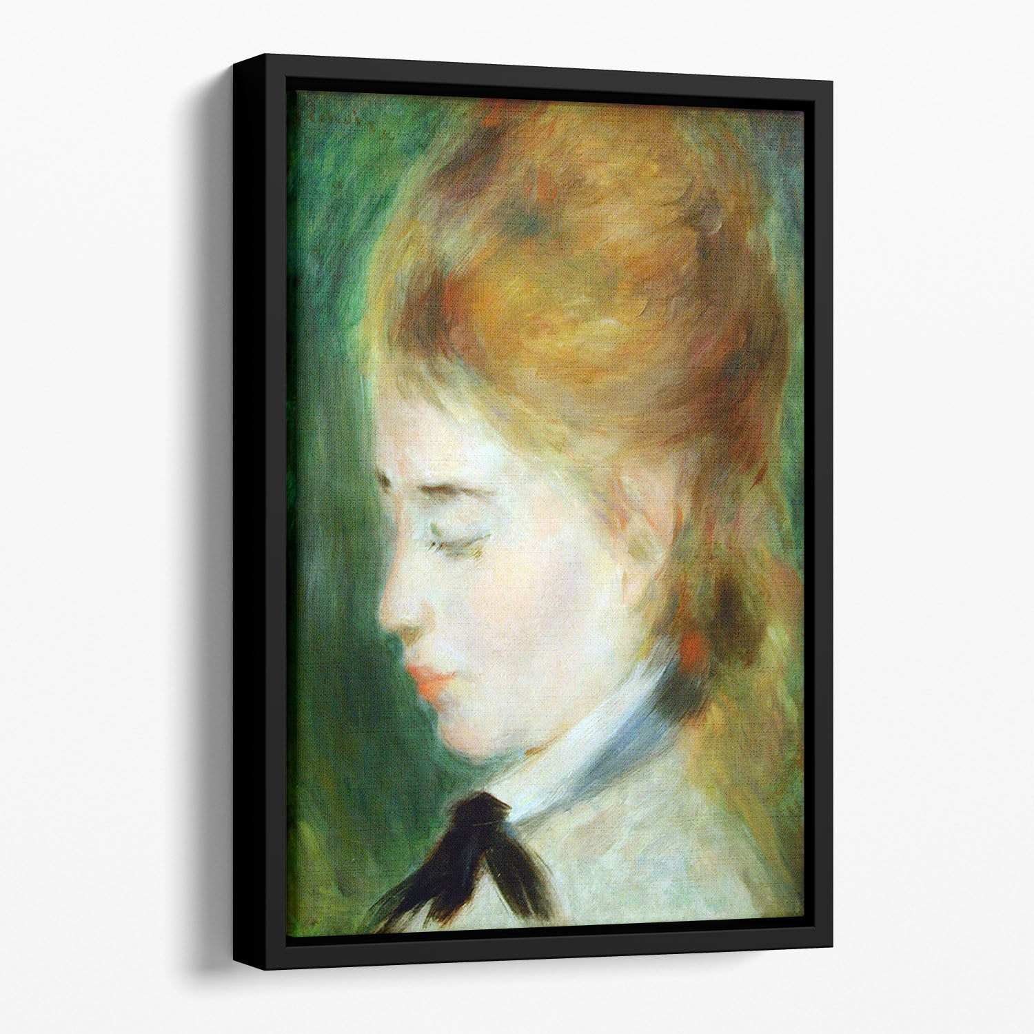 Actress Henriette Henriot by Renoir Floating Framed Canvas