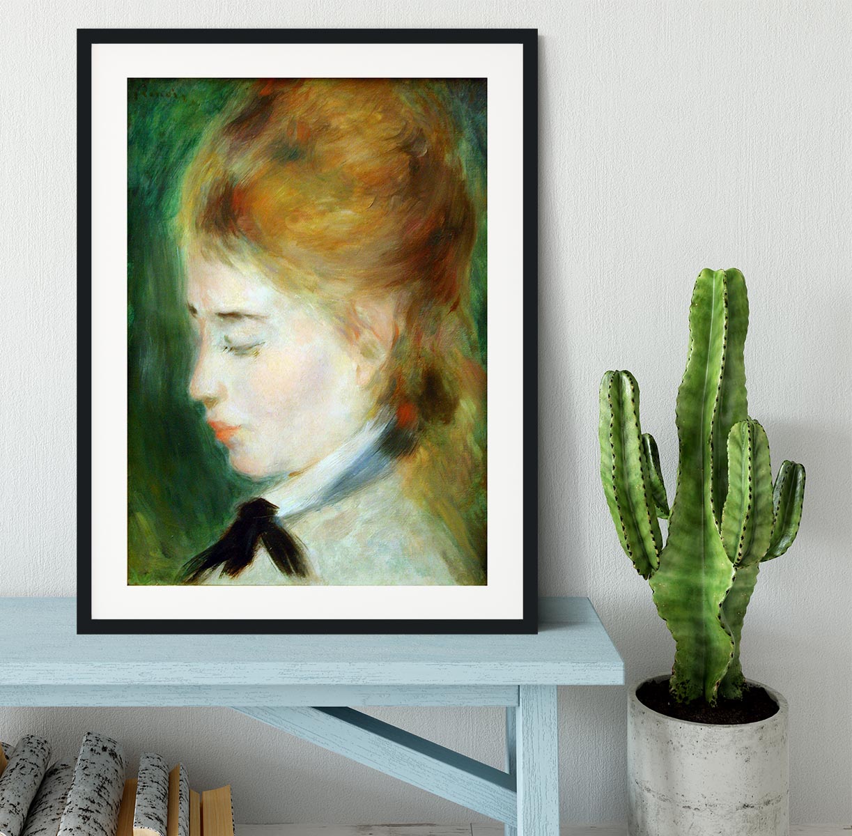 Actress Henriette Henriot by Renoir Framed Print - Canvas Art Rocks - 1
