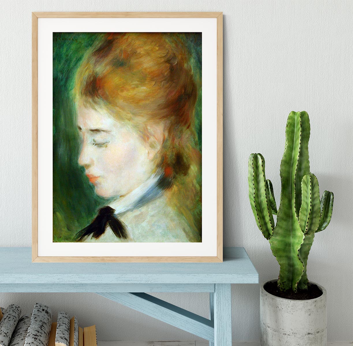 Actress Henriette Henriot by Renoir Framed Print - Canvas Art Rocks - 3