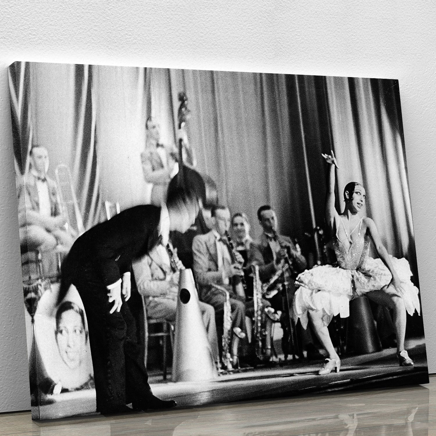 Actress Josephine Baker at the Prince Edward theatre Canvas Print or Poster - Canvas Art Rocks - 1