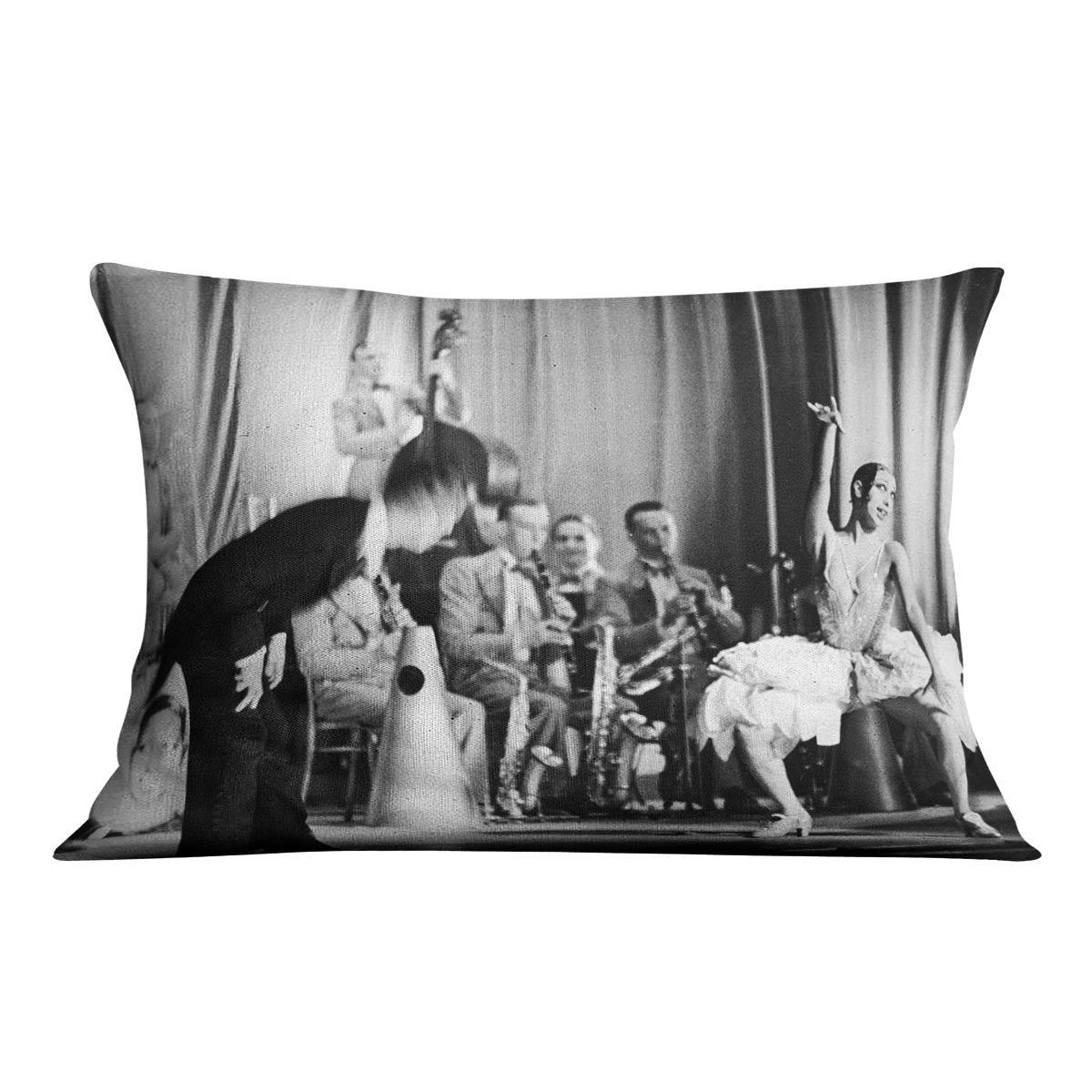 Actress Josephine Baker at the Prince Edward theatre Cushion
