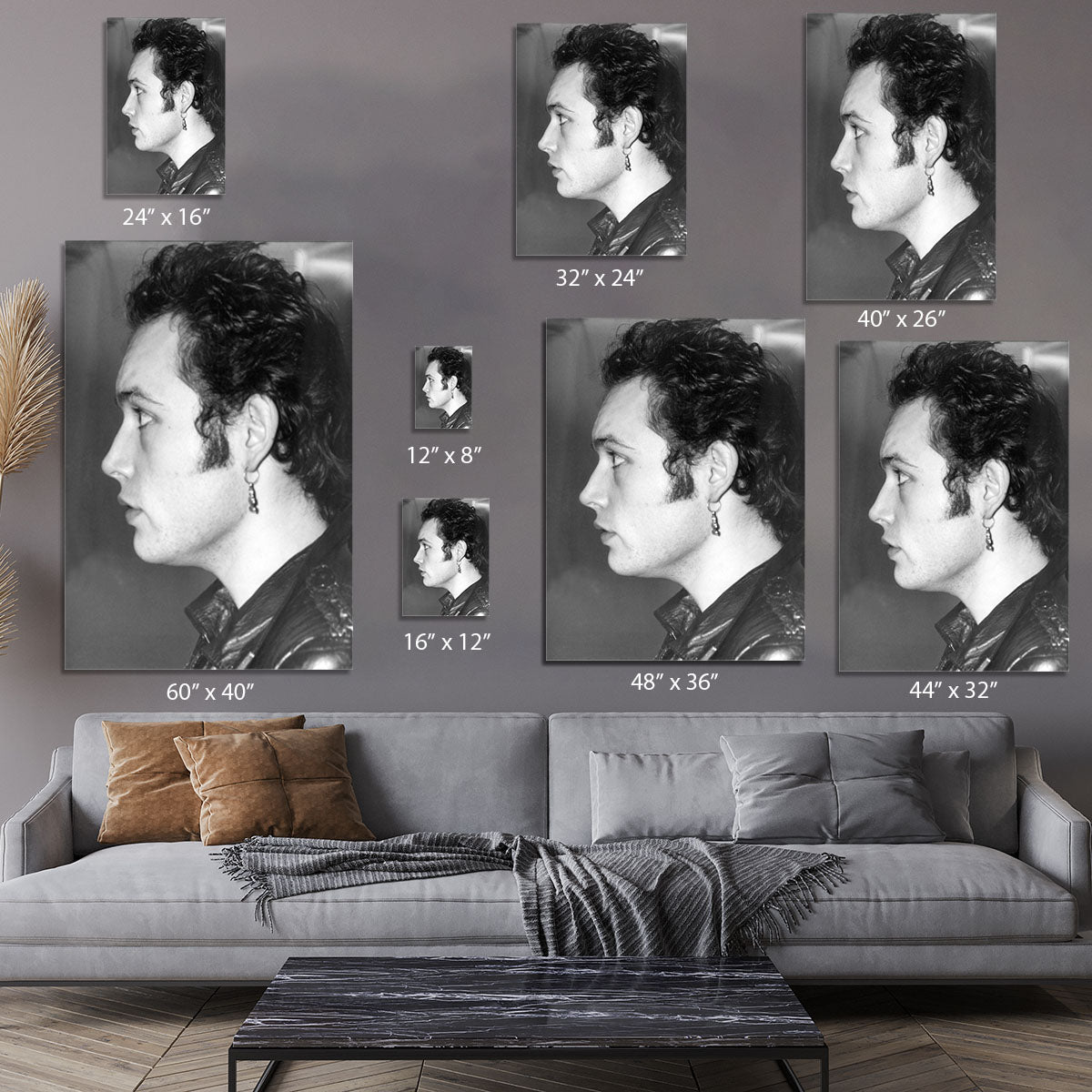 Adam Ant In black and white Canvas Print or Poster - Canvas Art Rocks - 7