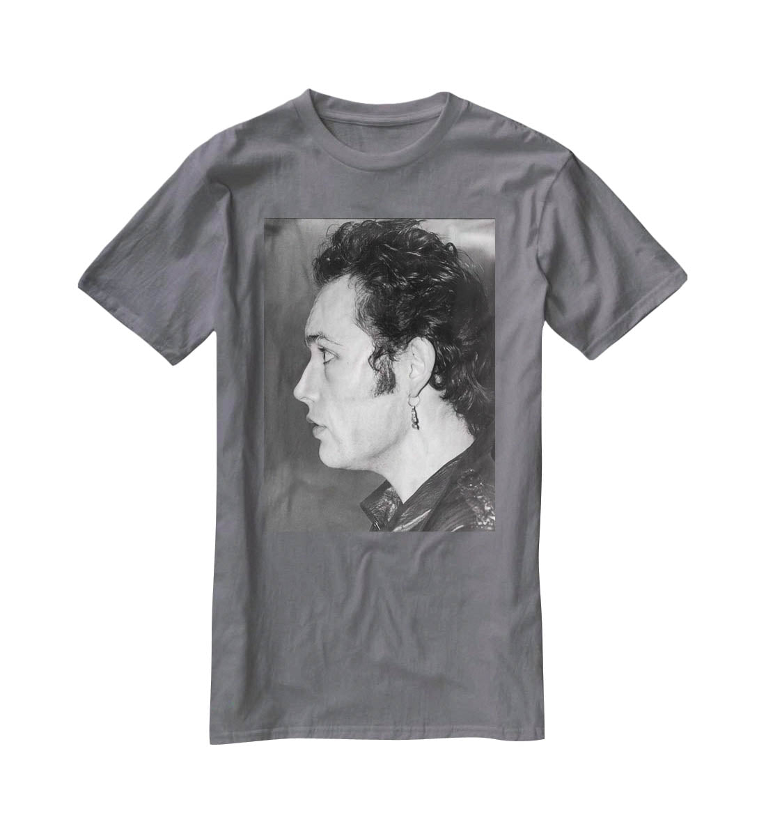 Adam Ant In black and white T-Shirt - Canvas Art Rocks - 3